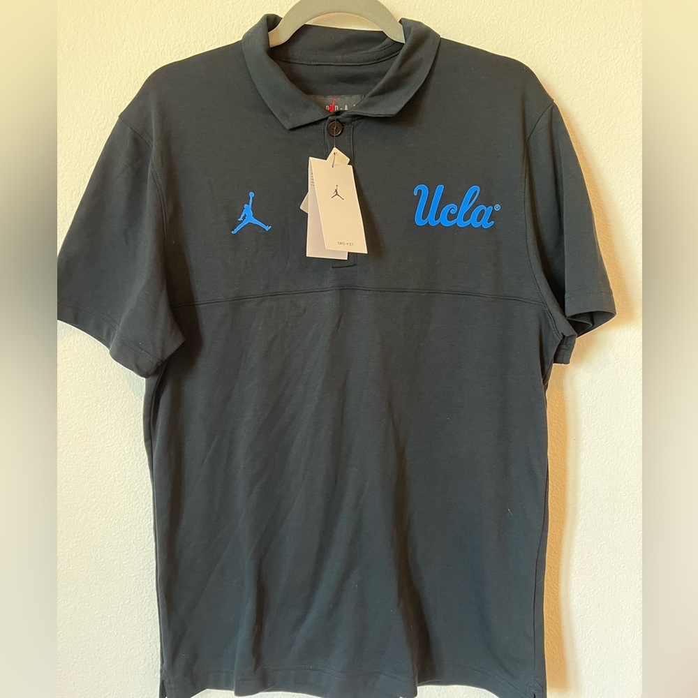 Jordan UCLA Men's Polo Shirt - Black M NWT